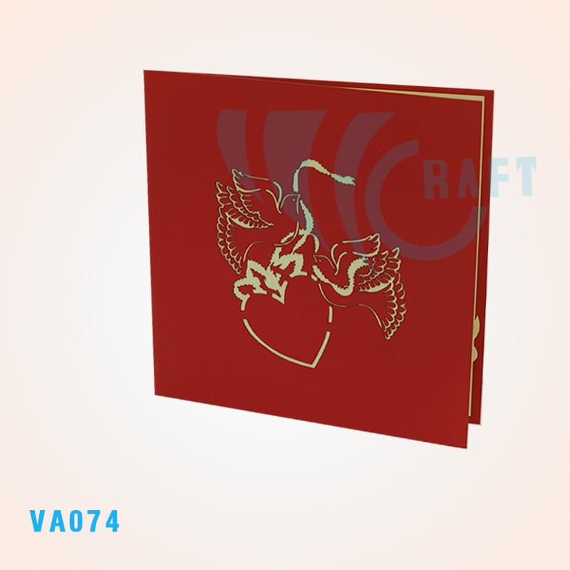 Love Pigeons Pop Up Card