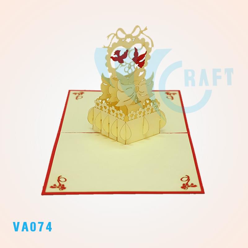 Love Pigeons Pop Up Card