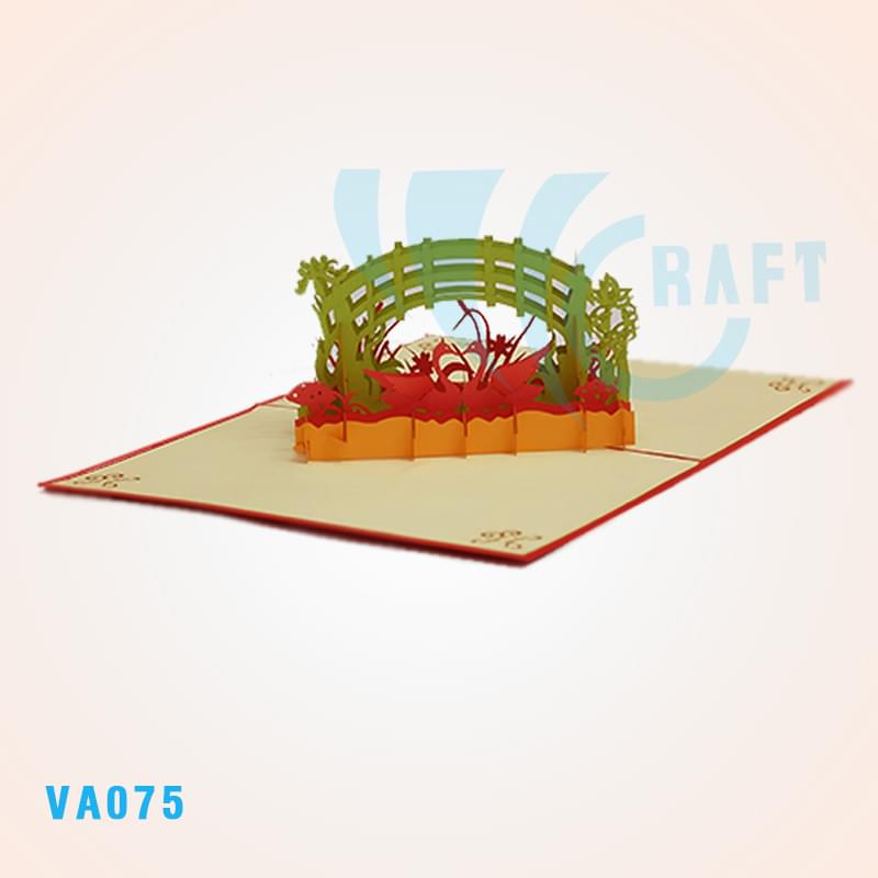 Swan Couple Pop Up Card