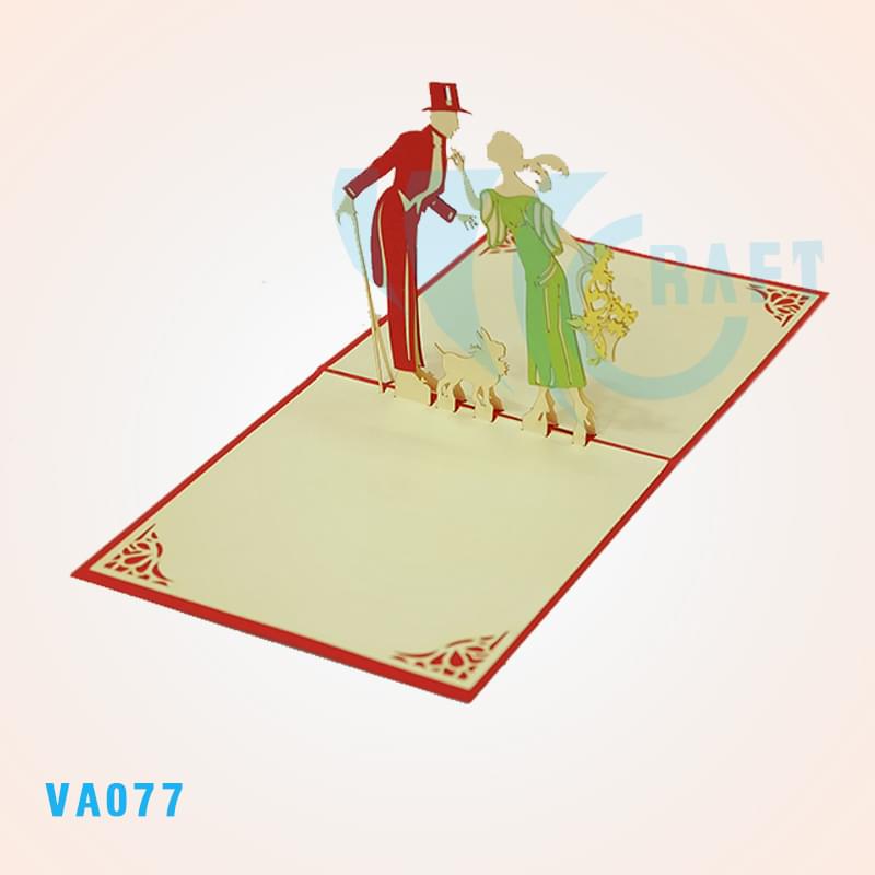 Lovers Pop Up Card