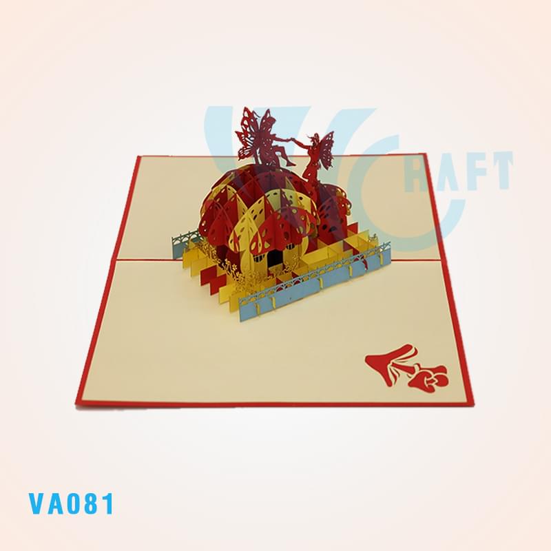 Mushroom Angel Pop Up Card