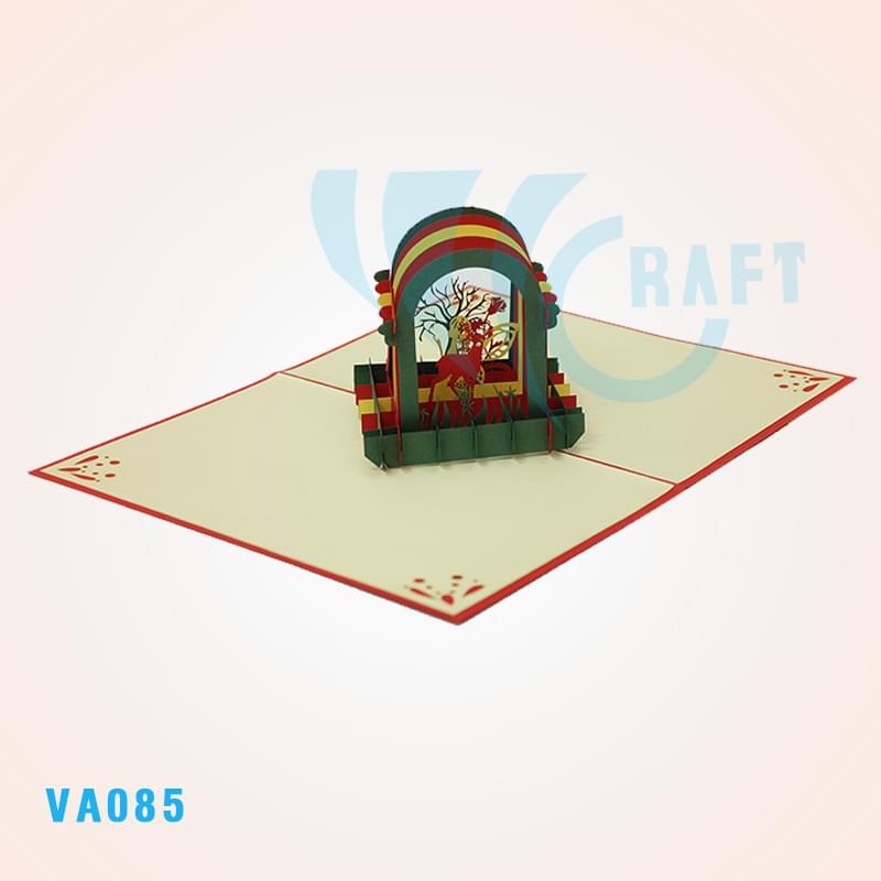 Angel's House Pop Up Card