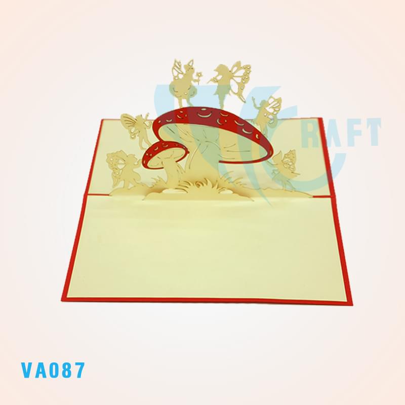 Mushroom Angel 2 Pop Up Card