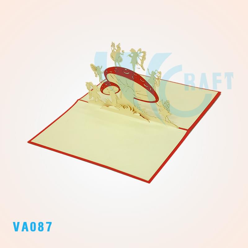 Mushroom Angel 2 Pop Up Card