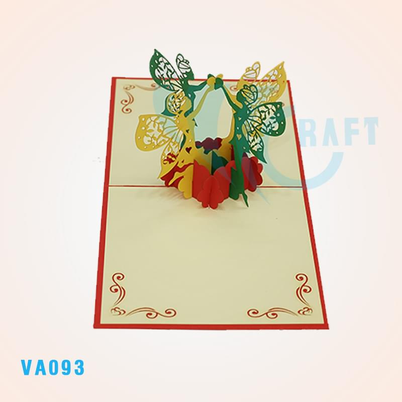 4 Love Angels Pop Up Card