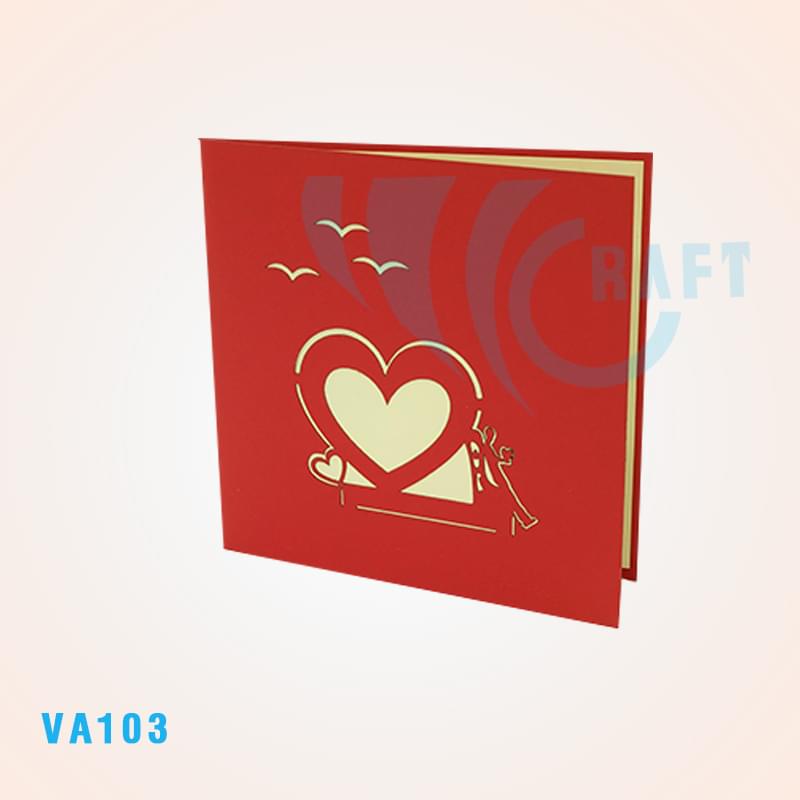 Love Heart Pop Up Card