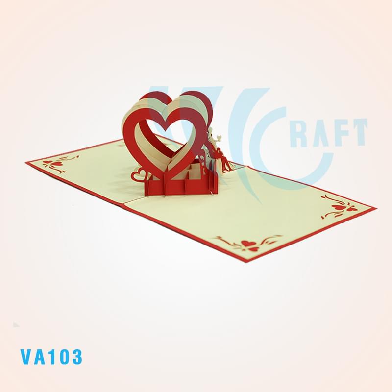 Love Heart Pop Up Card