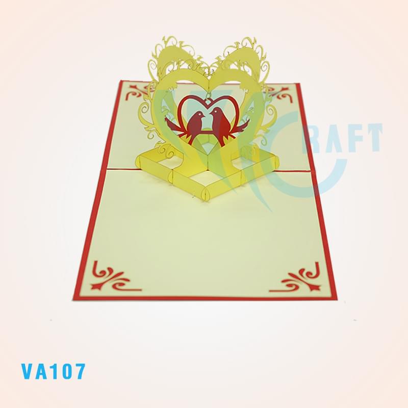 Love Birds Pop Up Card