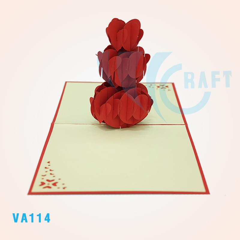 Hearts Tree Pop Up Card 2