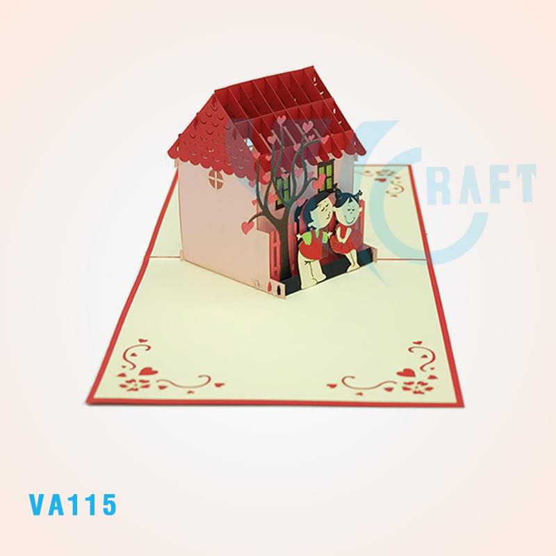 Happy House Pop Up Card