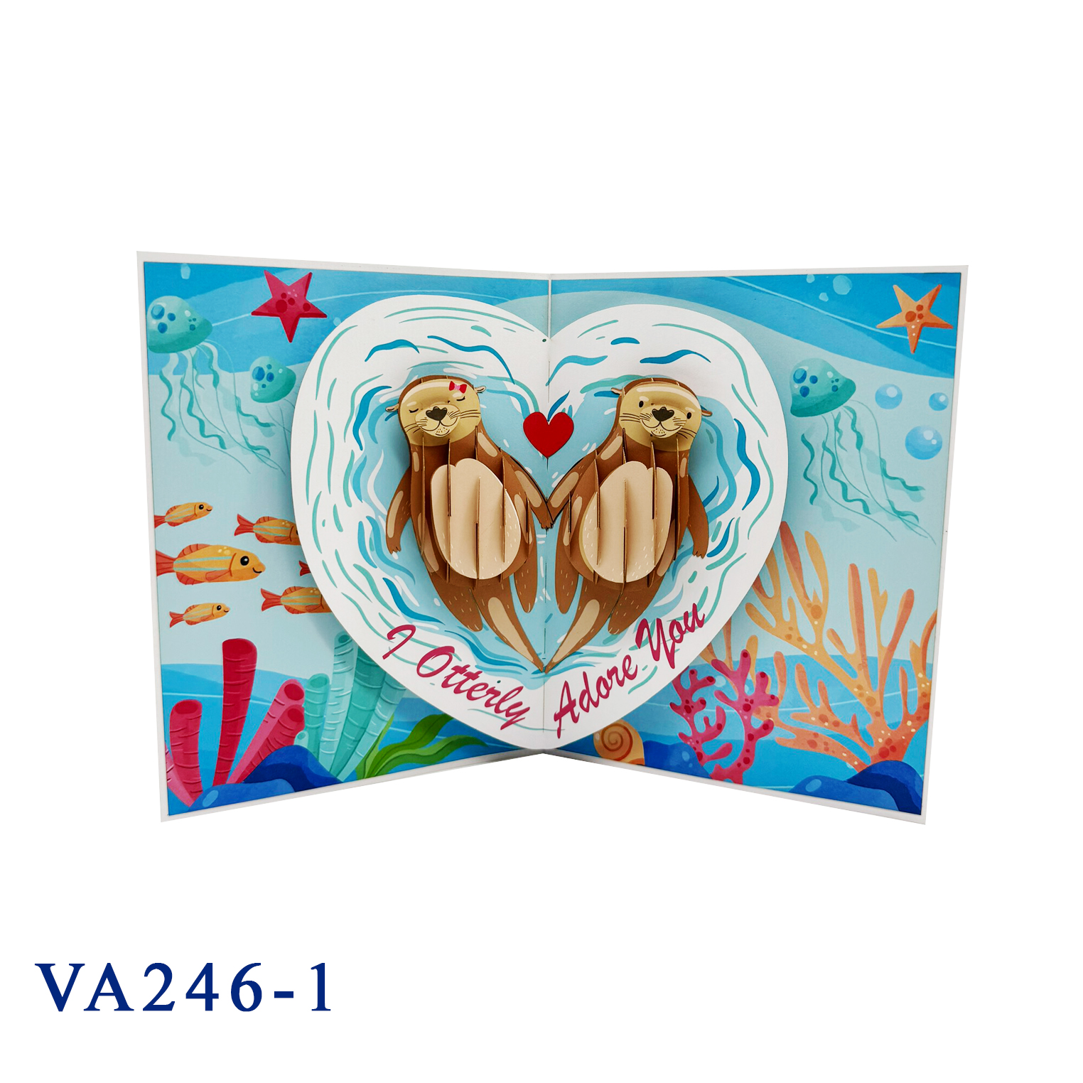 New Otterly In Love Pop Up Card
