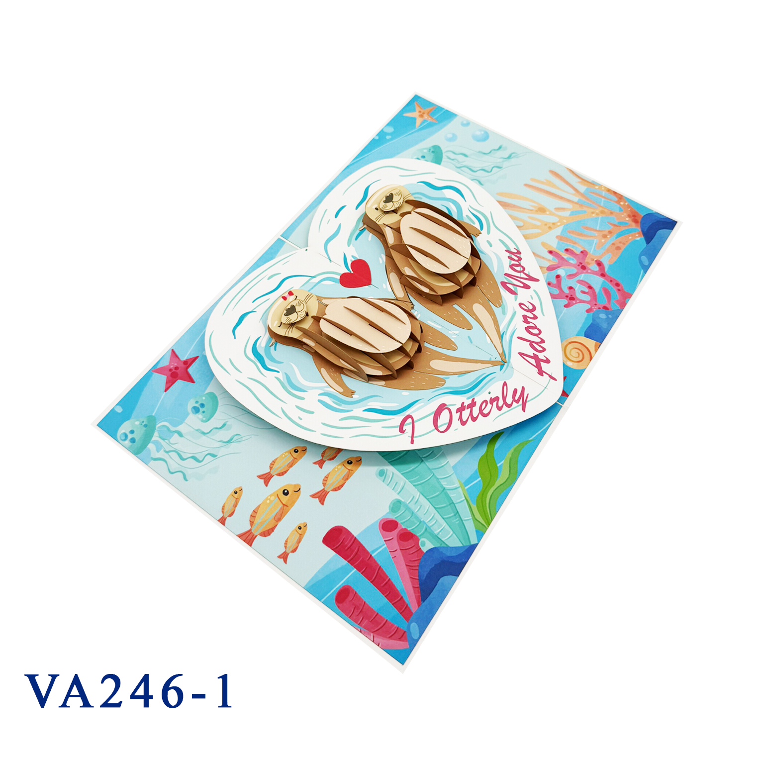 New Otterly In Love Pop Up Card