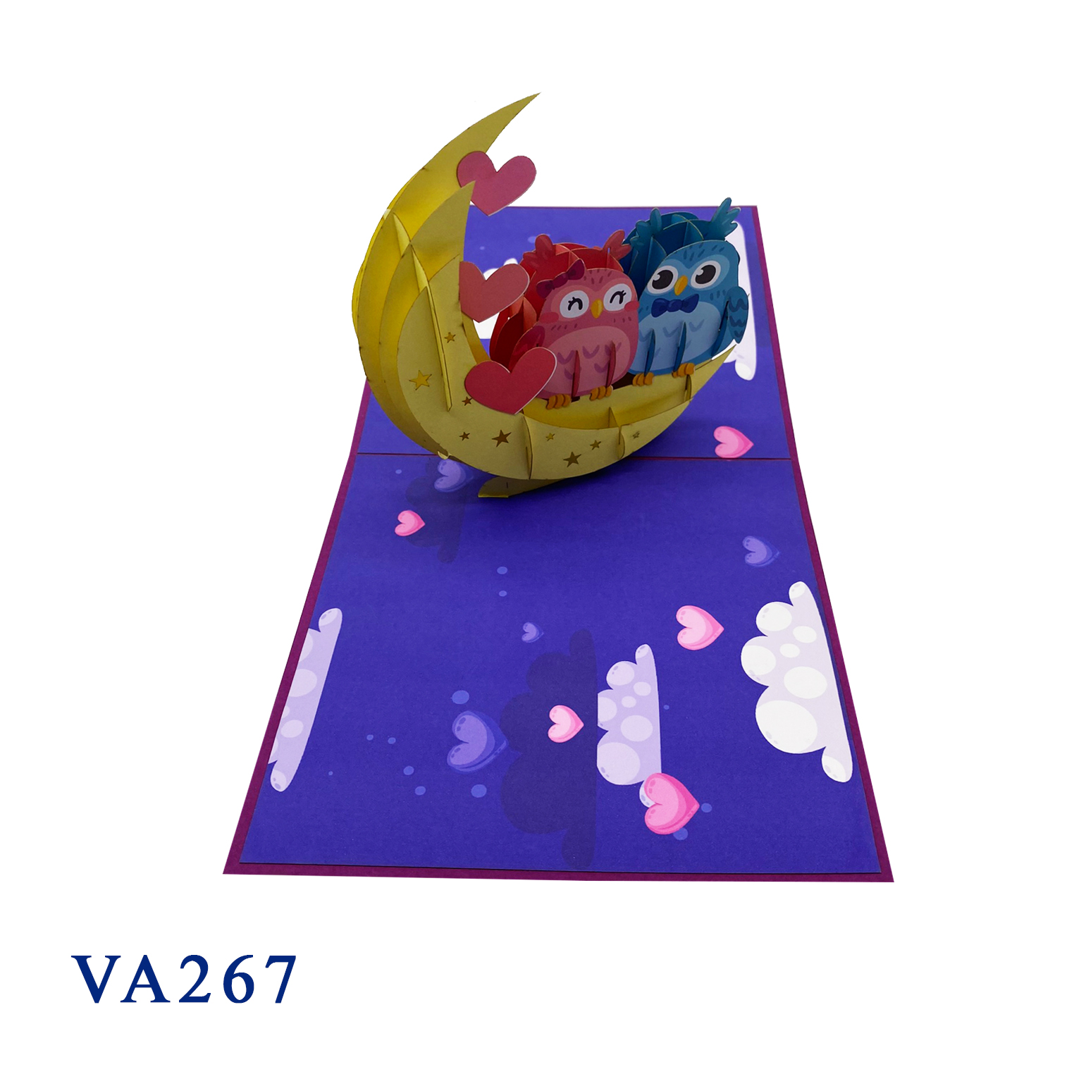 Couple Owls On The Moon