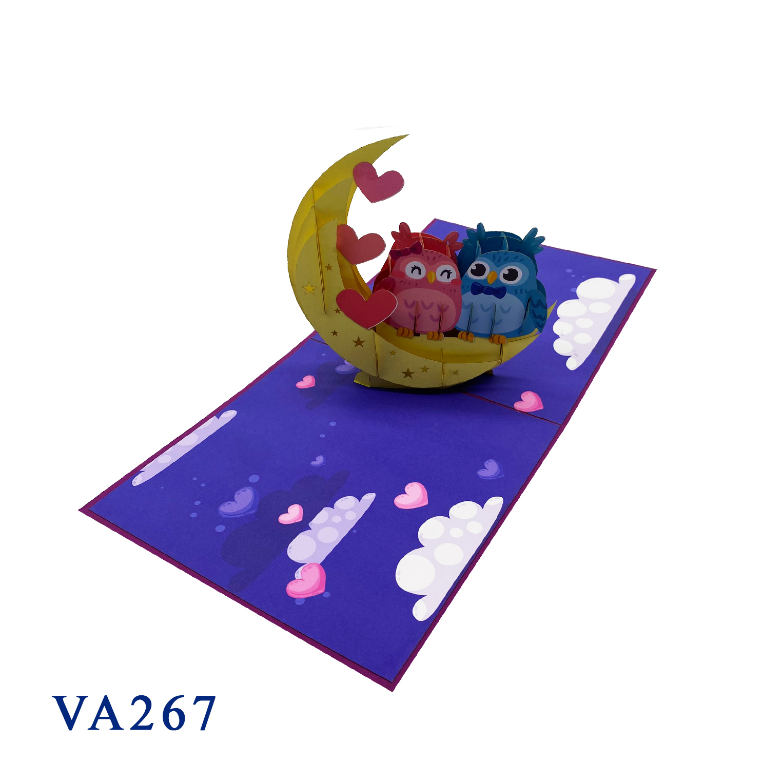 Couple Owls On The Moon