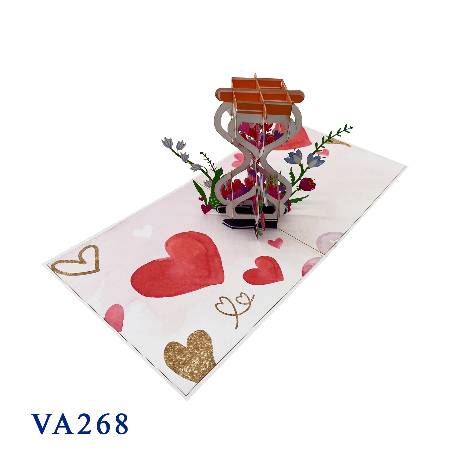 Hourglass Love Pop Up Card