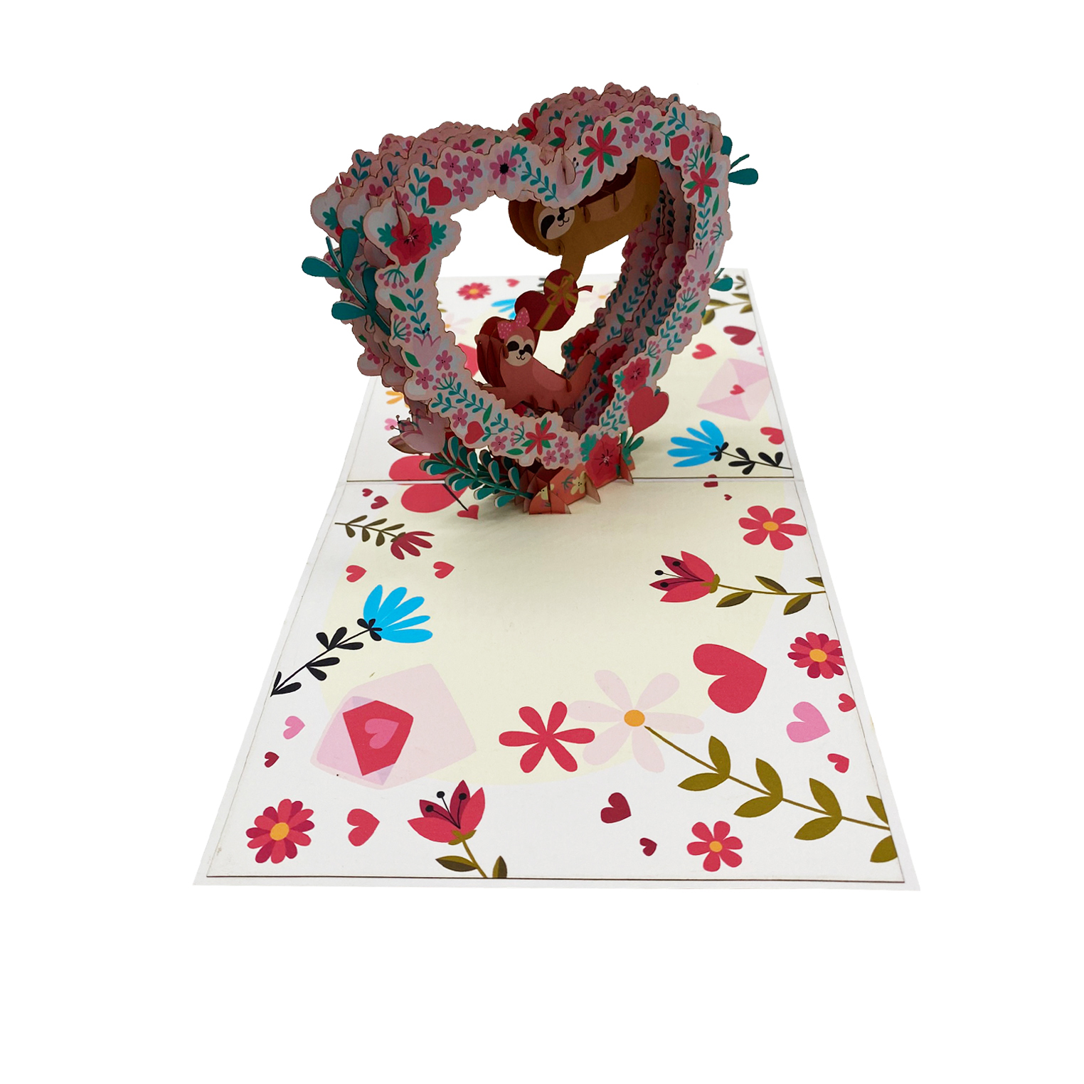 Couple Sloth Pop Up Card