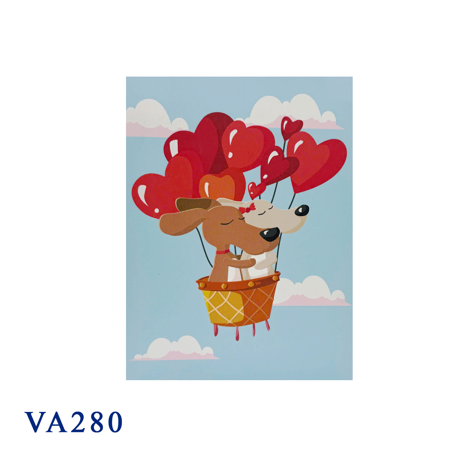Hearts Air Balloon 3D Pop Up Card