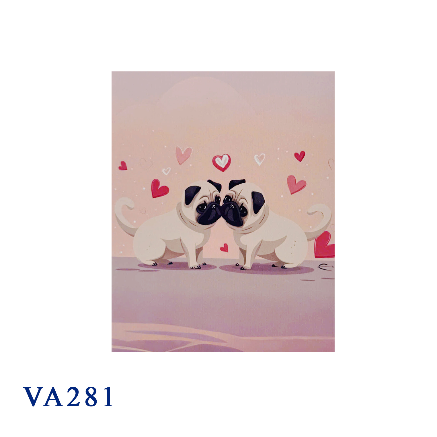 Valentine Pugs 3D Pop Up Card