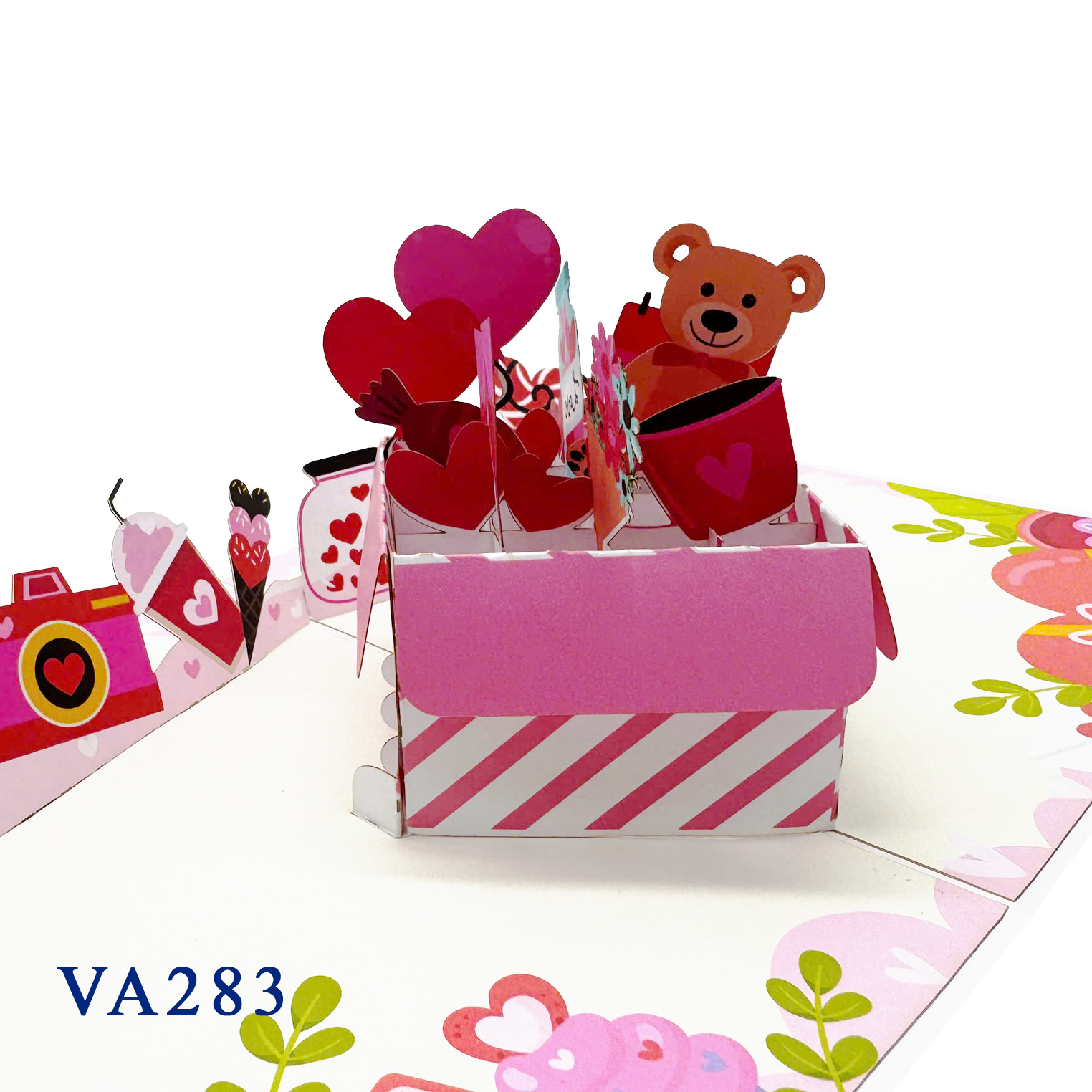 Valentine Box Gifts 3D Pop Up Card