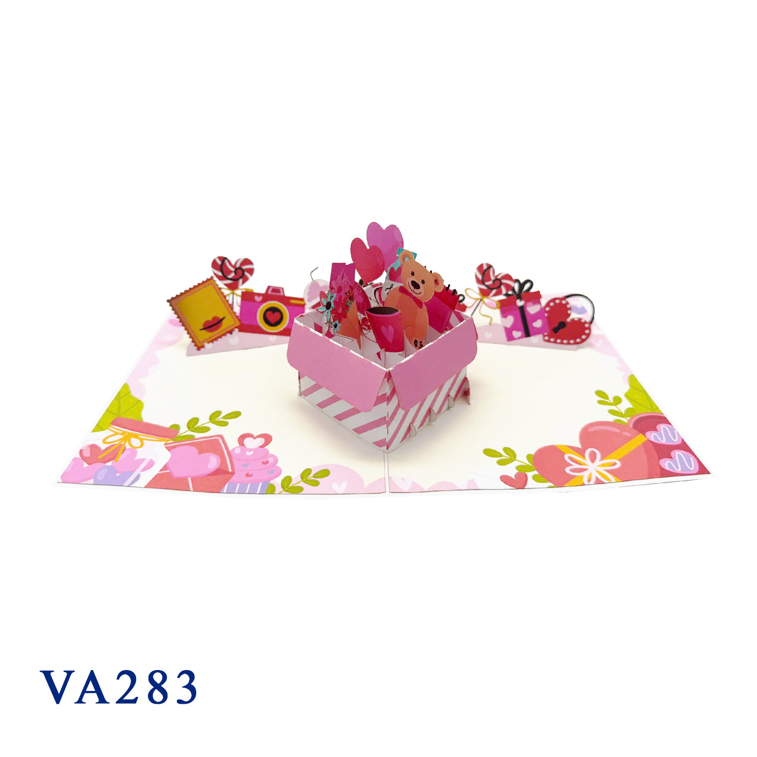 Valentine Box Gifts 3D Pop Up Card