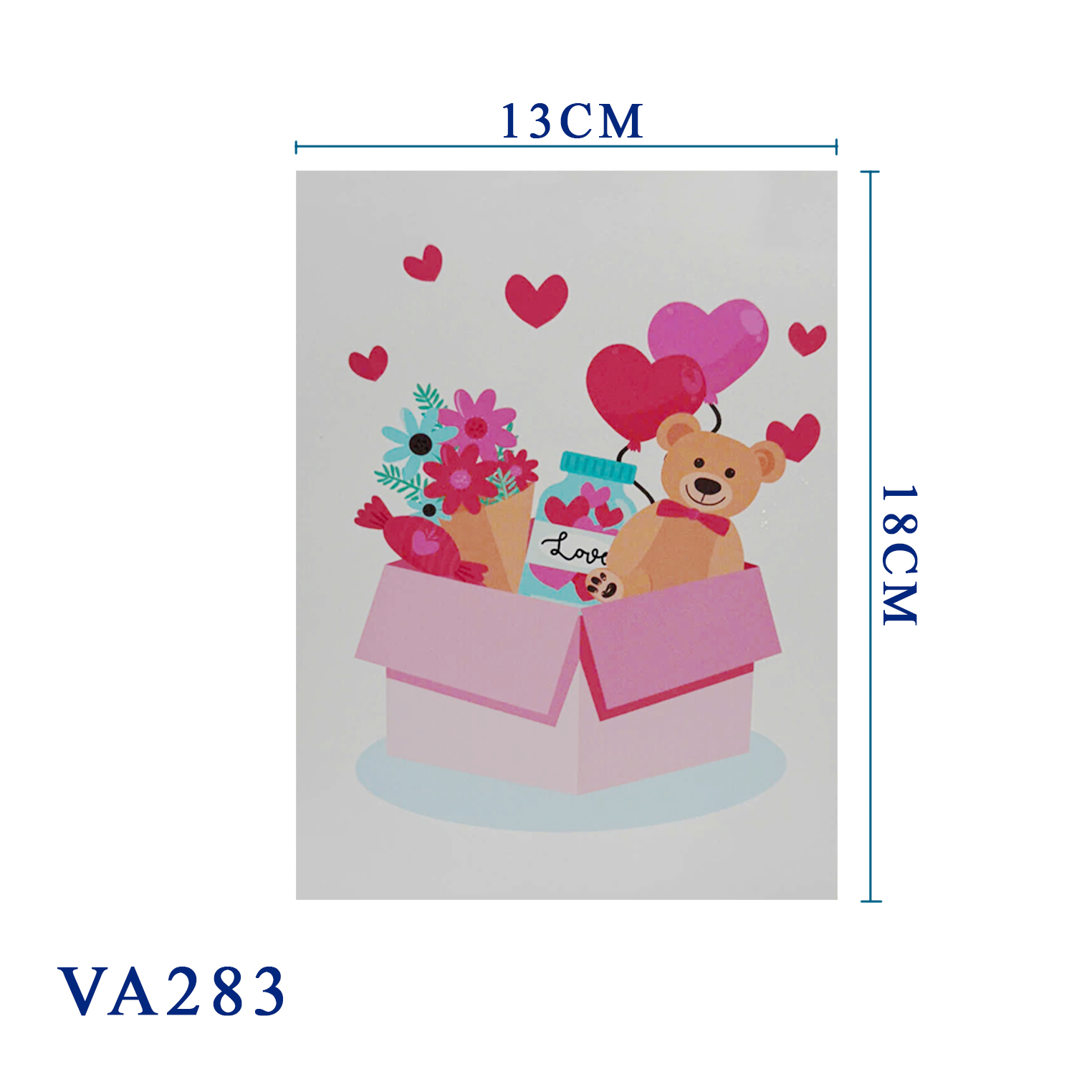 Valentine Box Gifts 3D Pop Up Card