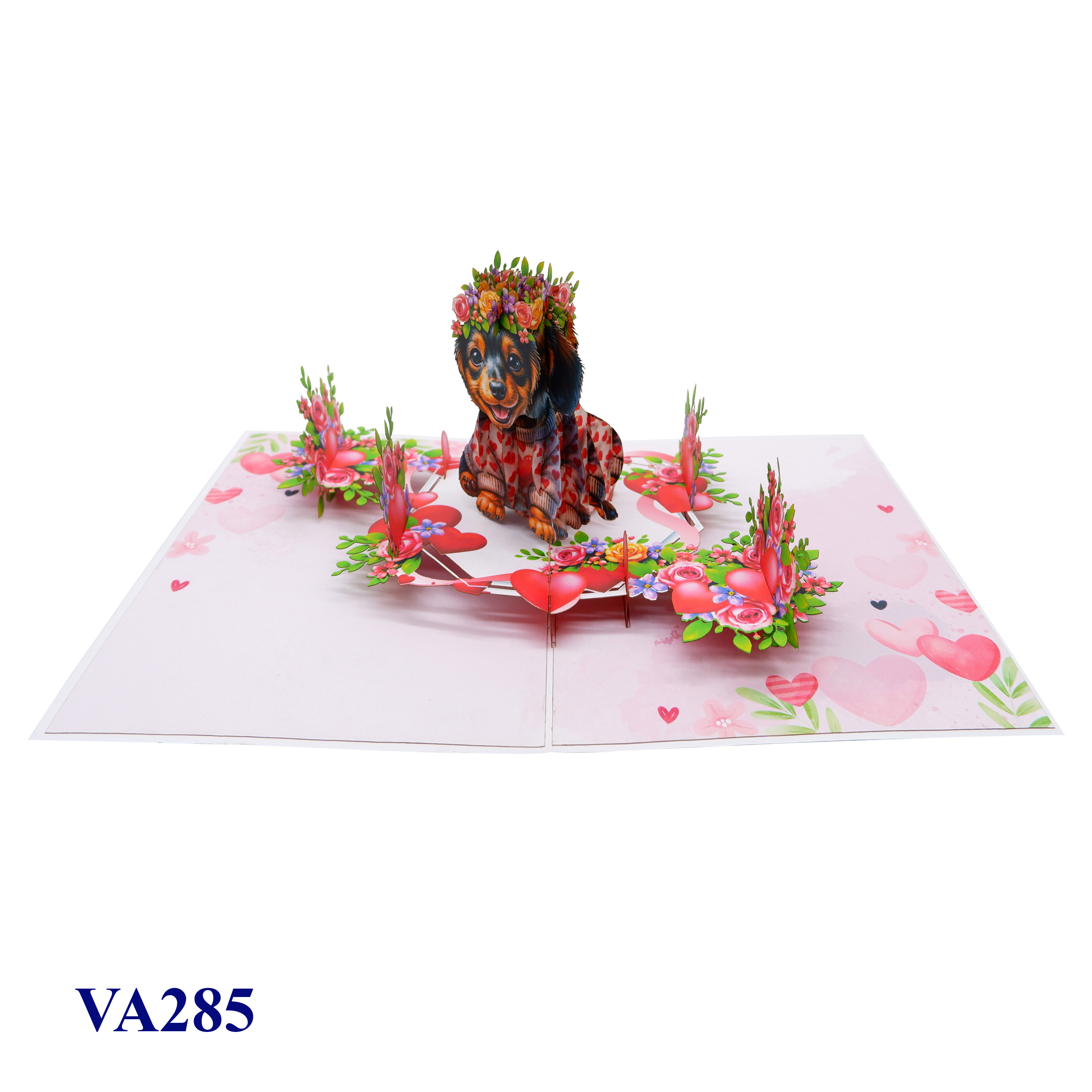 Valentine Cute Puppy 3D Pop Up Greeting Card