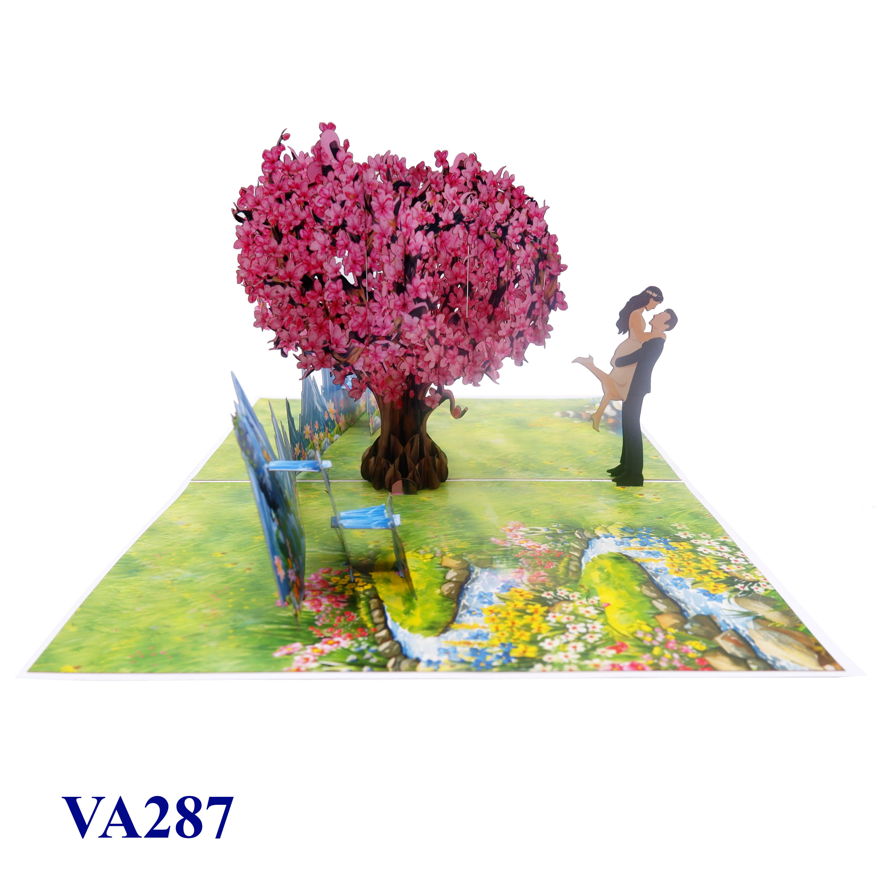 Romantic Heart Tree Pop-up Card