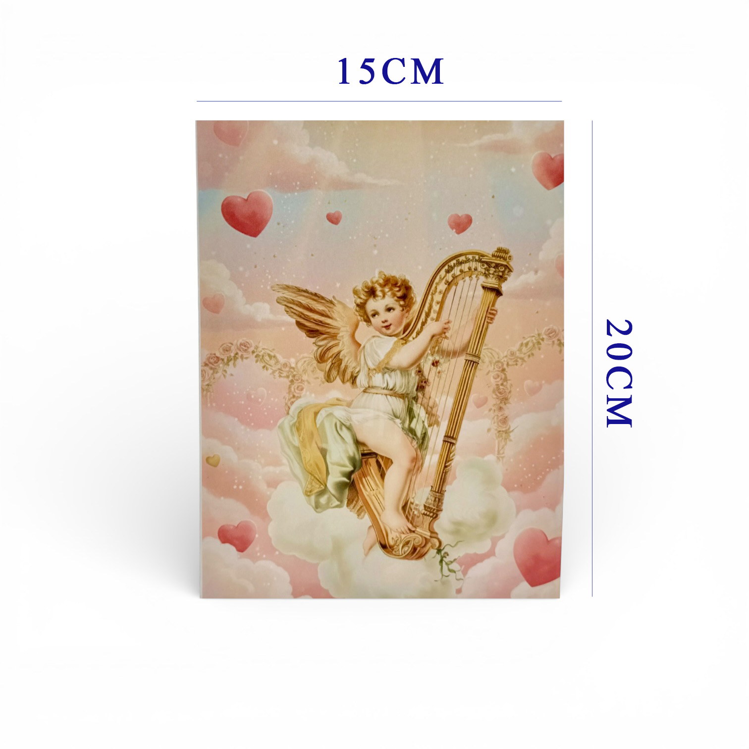 Cupid Harp Pop-Up Card