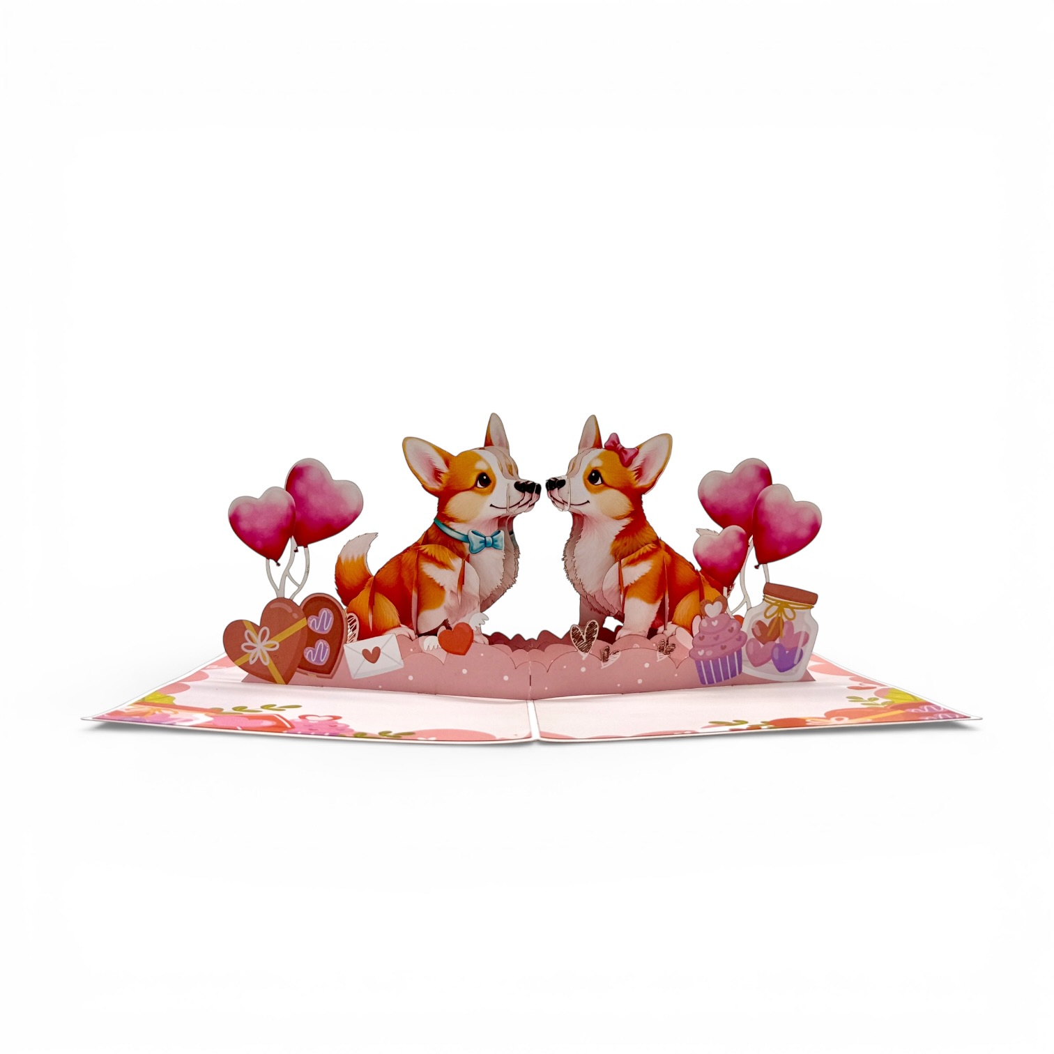 Corgi Love 3D Pop-Up Card
