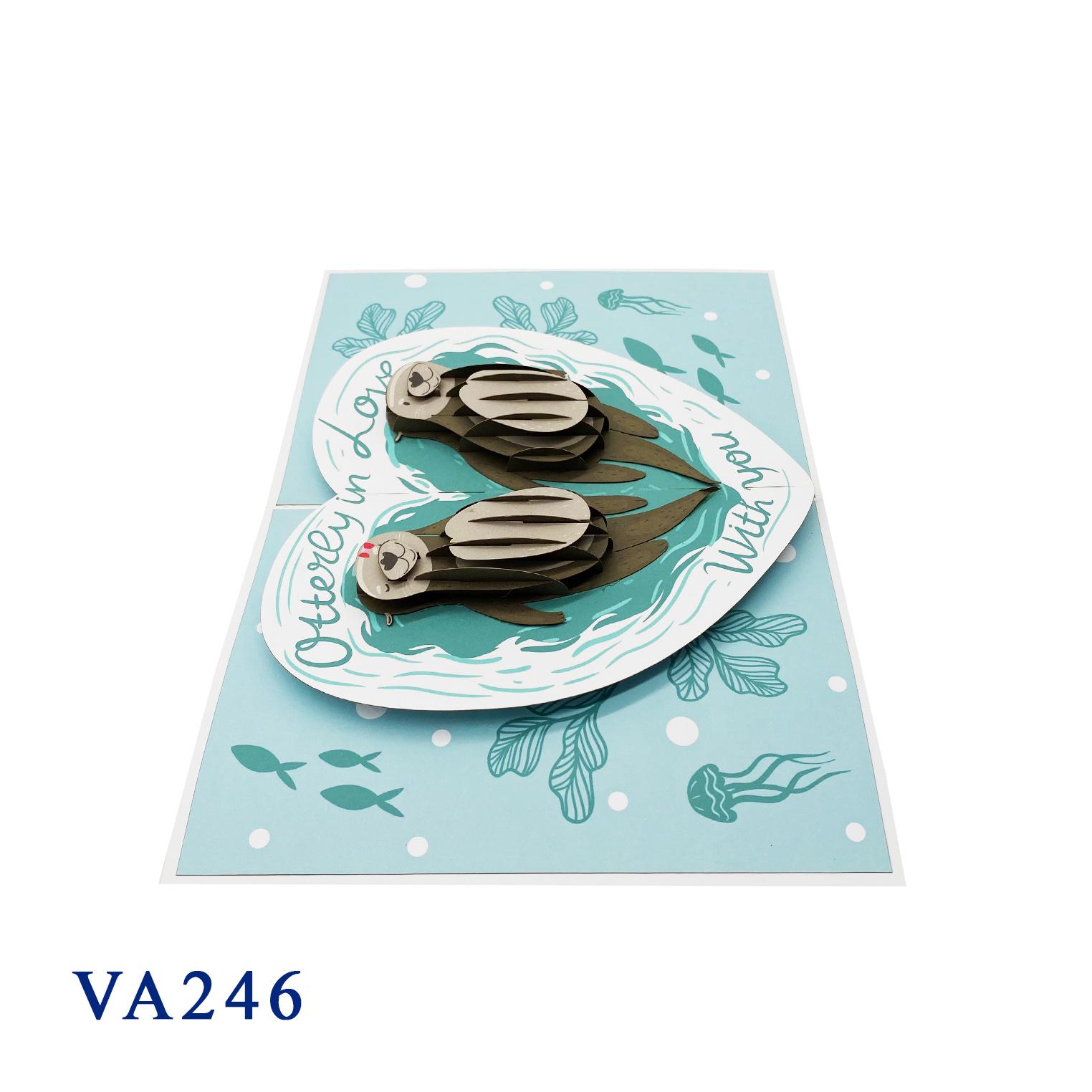Otterly In Love Pop Up Card