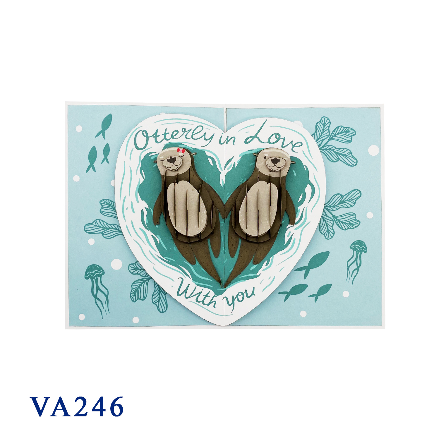 Otterly In Love Pop Up Card