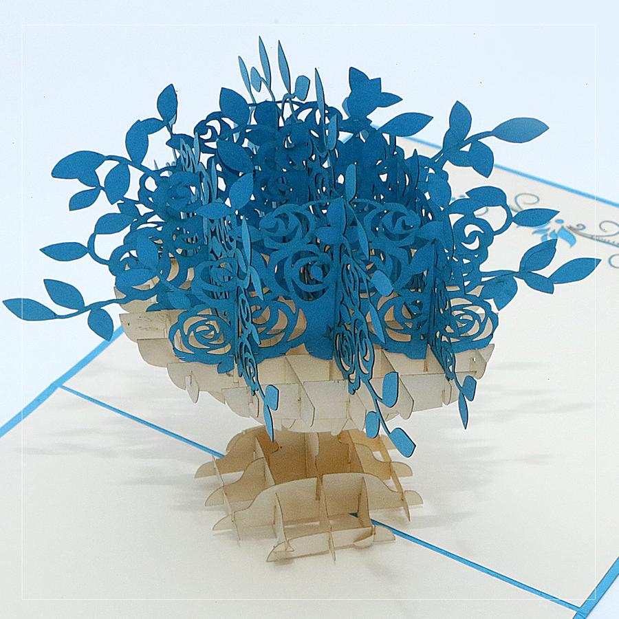 Vase Of Flower Pop Up Card