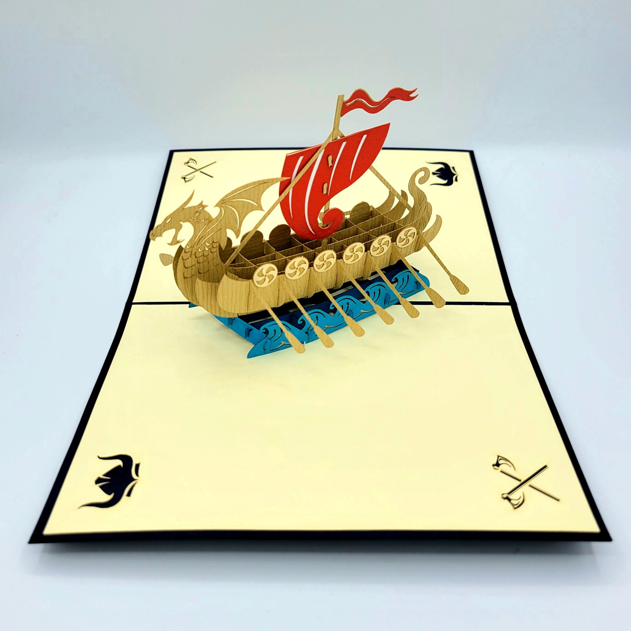 Viking Ship Pop Up Card