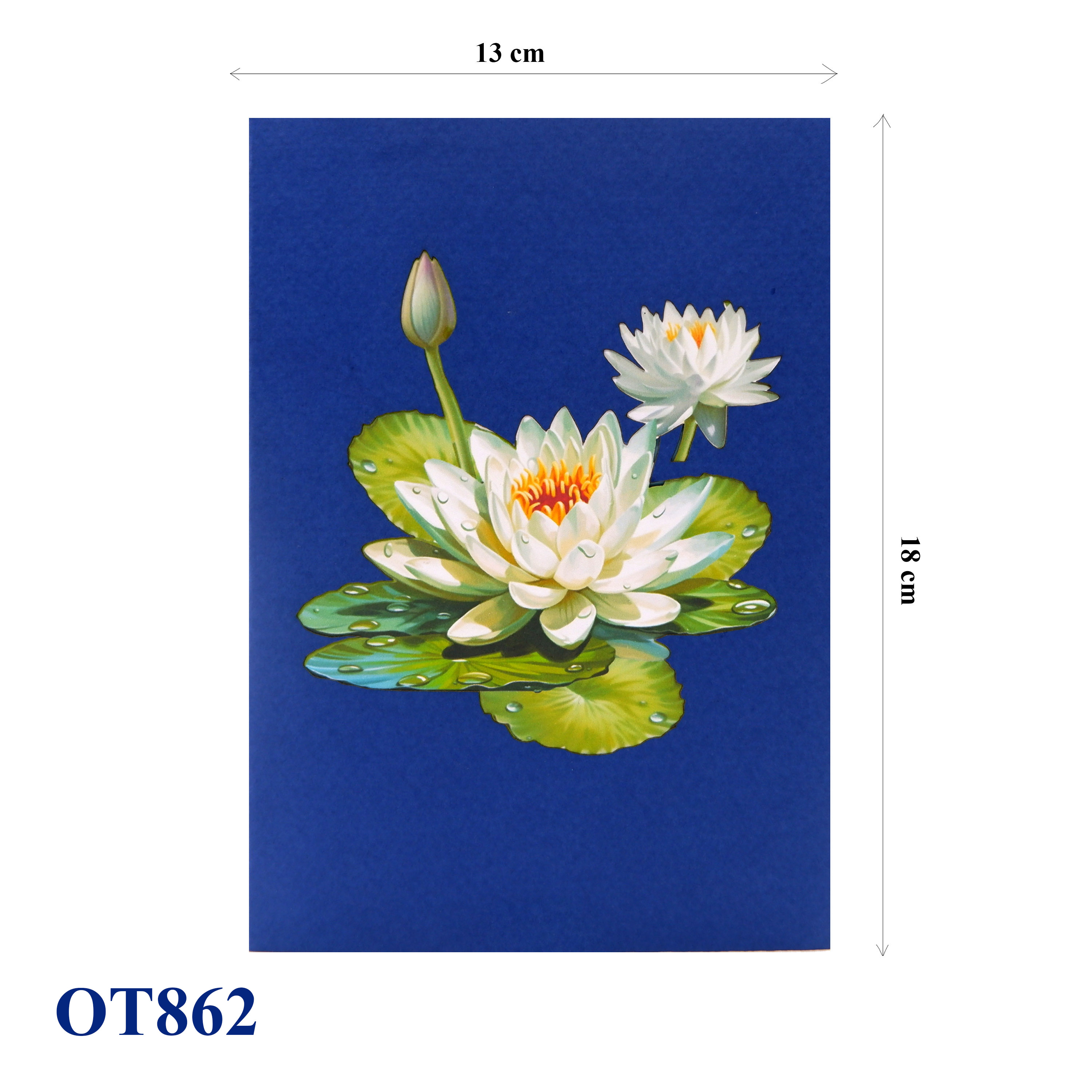 Water Lily Pop Up Card