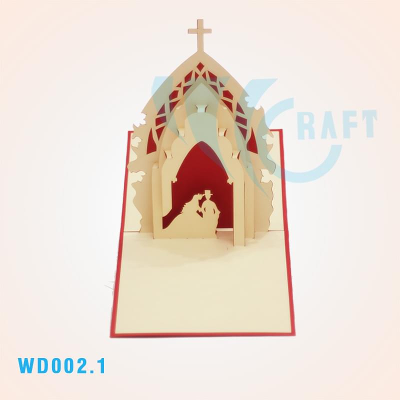 Wedding Church Pop Up Card