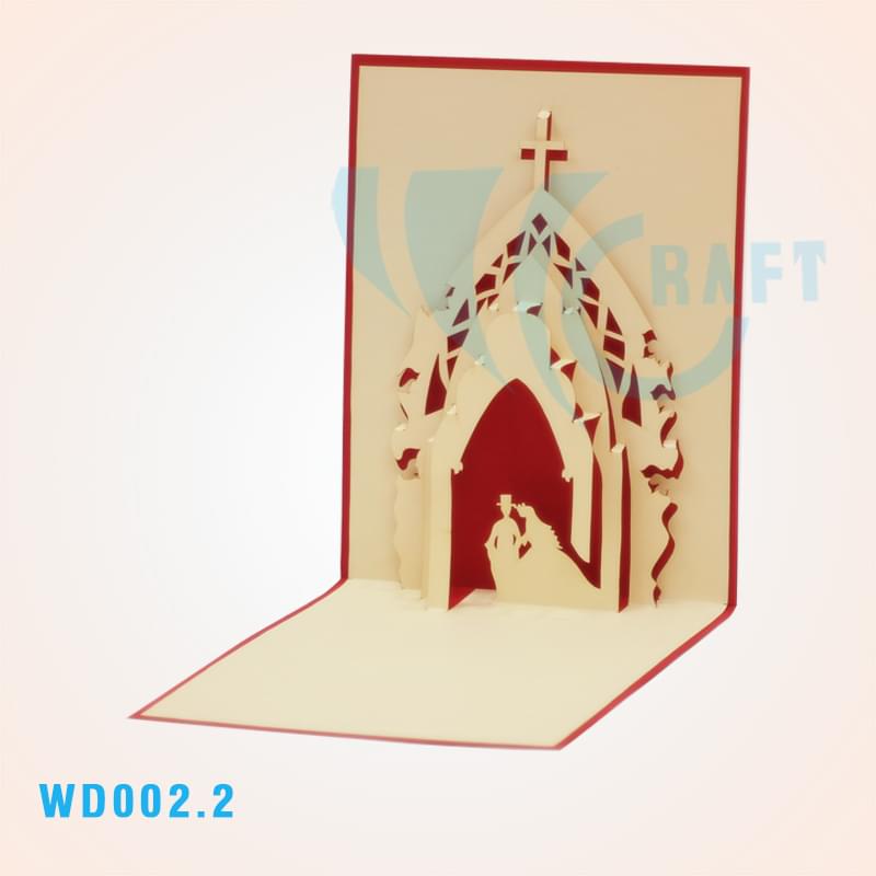 Wedding Church Pop Up Card
