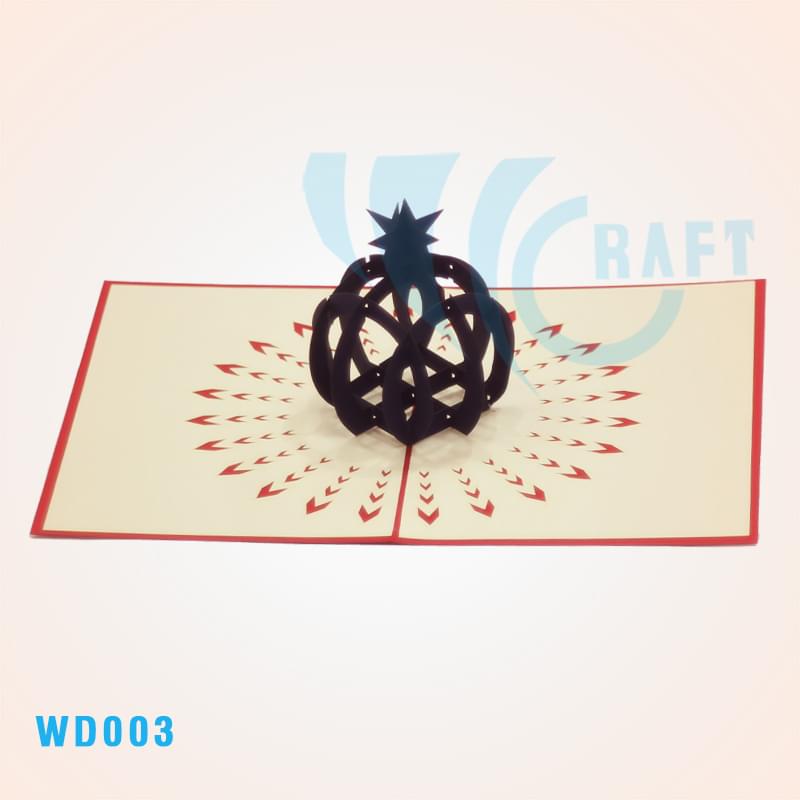 Wedding Globe Pop Up Card