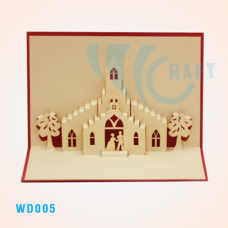 Wedding Church 2 Pop Up Card