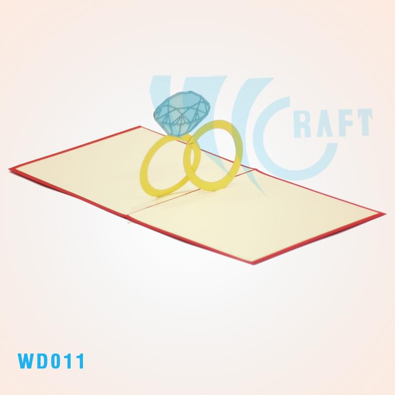 Wedding Rings 2 Pop Up Card
