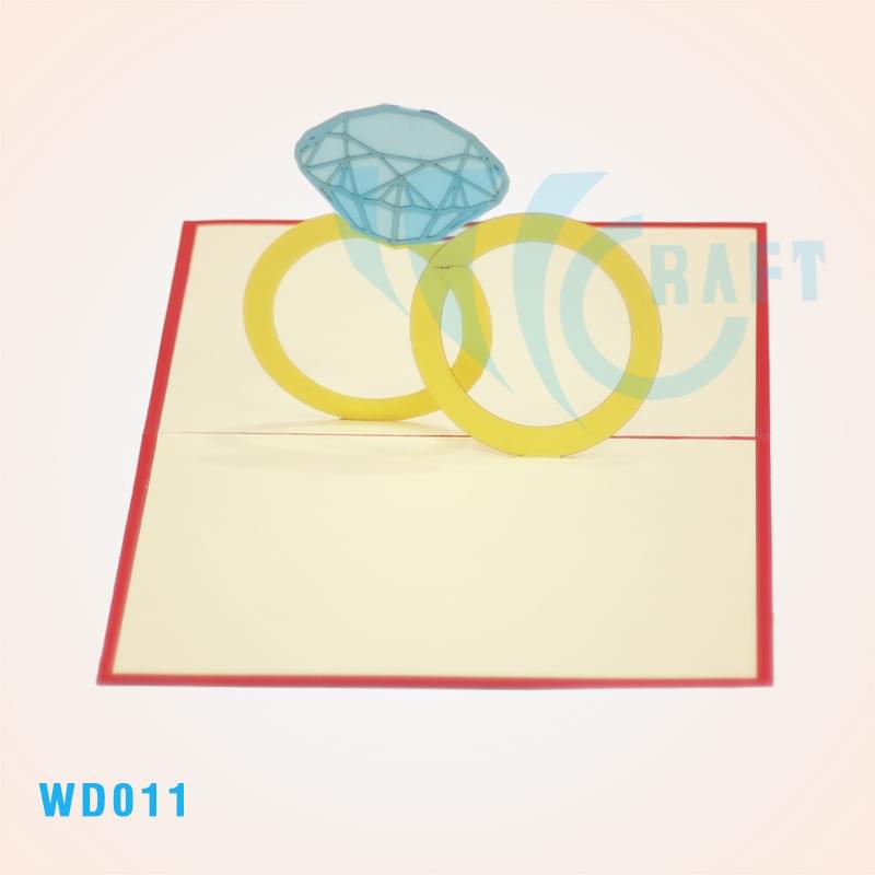 Wedding Rings 2 Pop Up Card