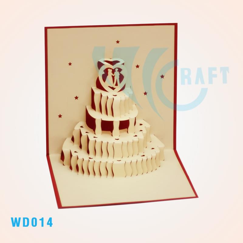 Wedding Cake 2 Pop Up Card