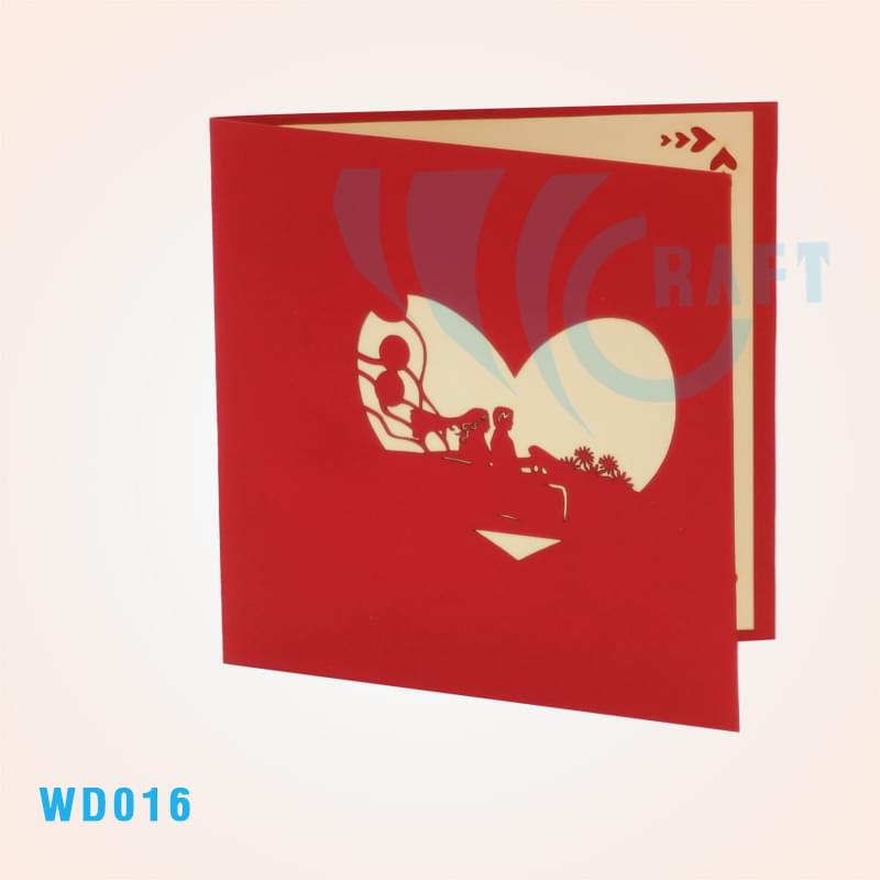 Just Married Couple Pop Up Card