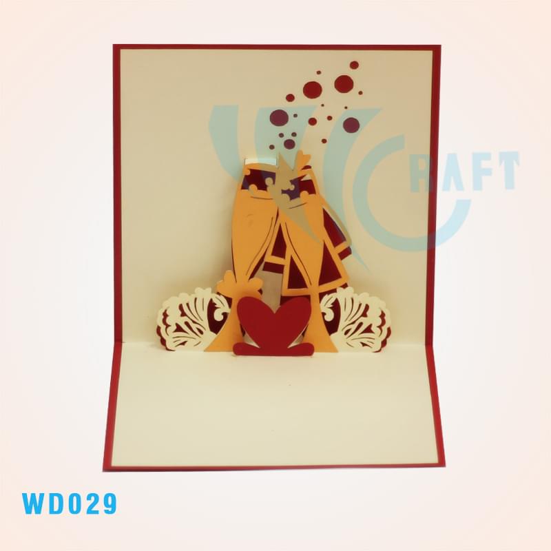 Champagne Pop Up Card