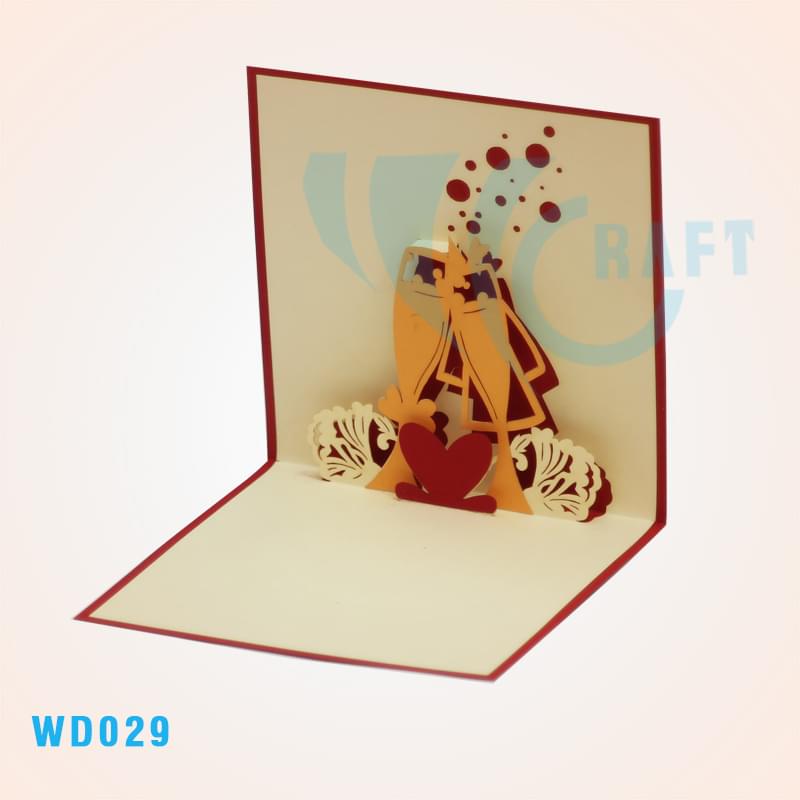 Champagne Pop Up Card