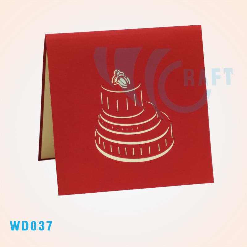 Wedding Cake Pop Up Card