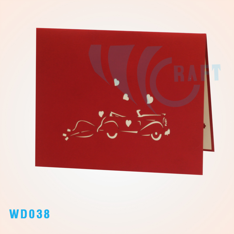 Wedding Car Pop Up Card