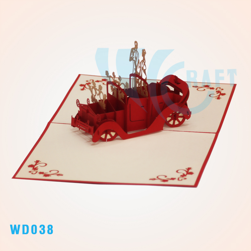 Wedding Car Pop Up Card