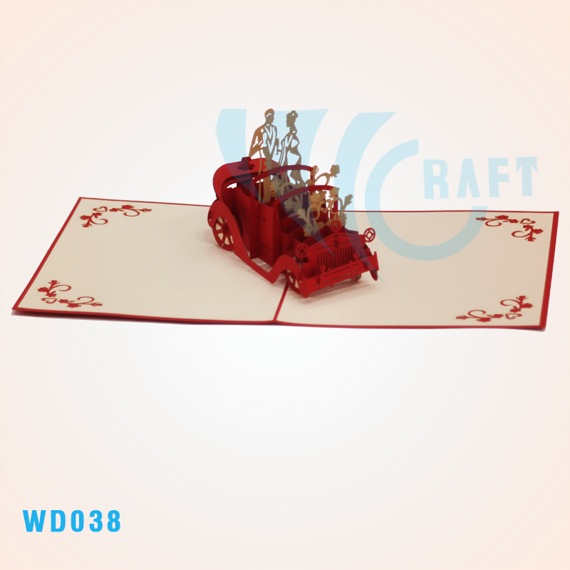 Wedding Car Pop Up Card