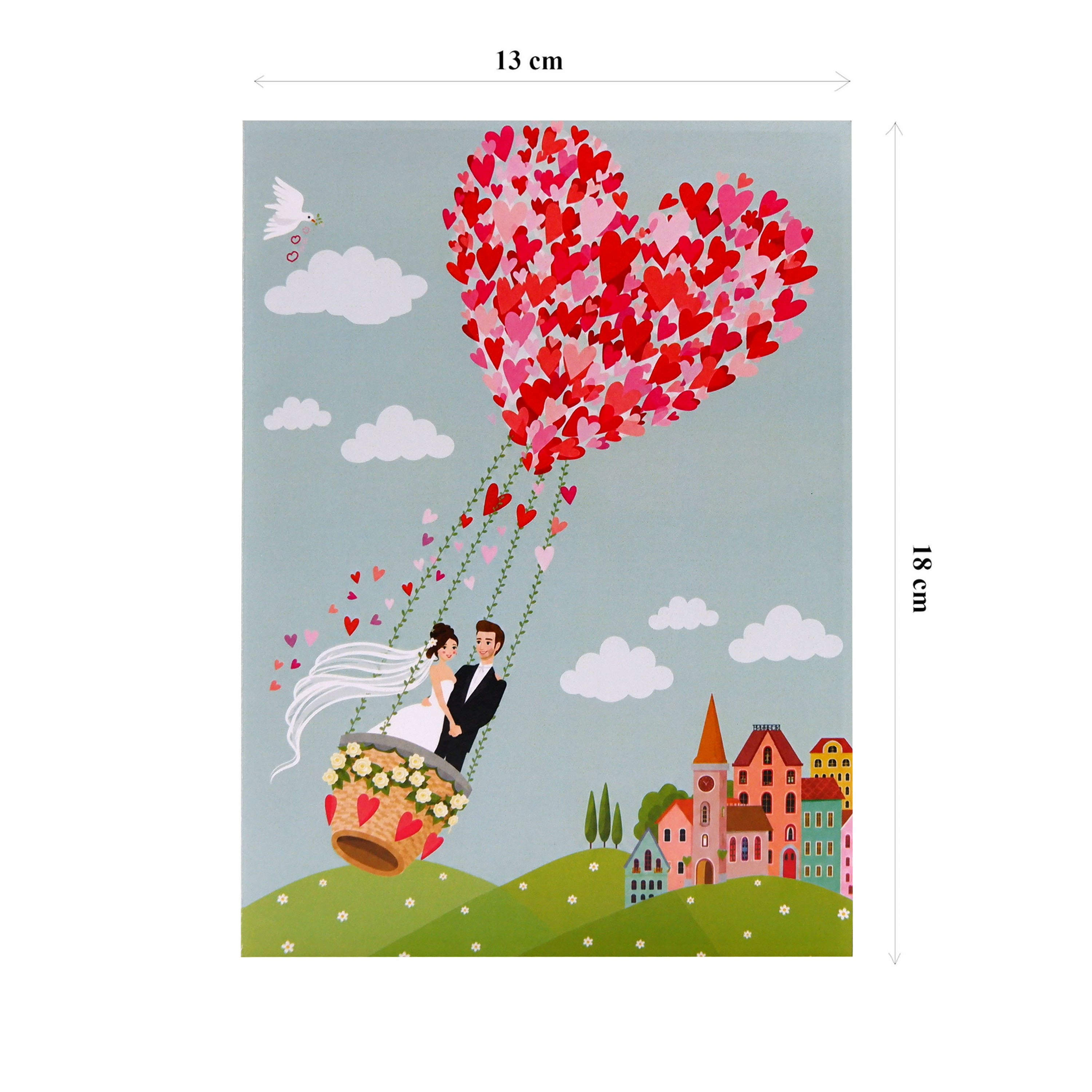 3D Heart Hot Air Balloon Pop-Up Card