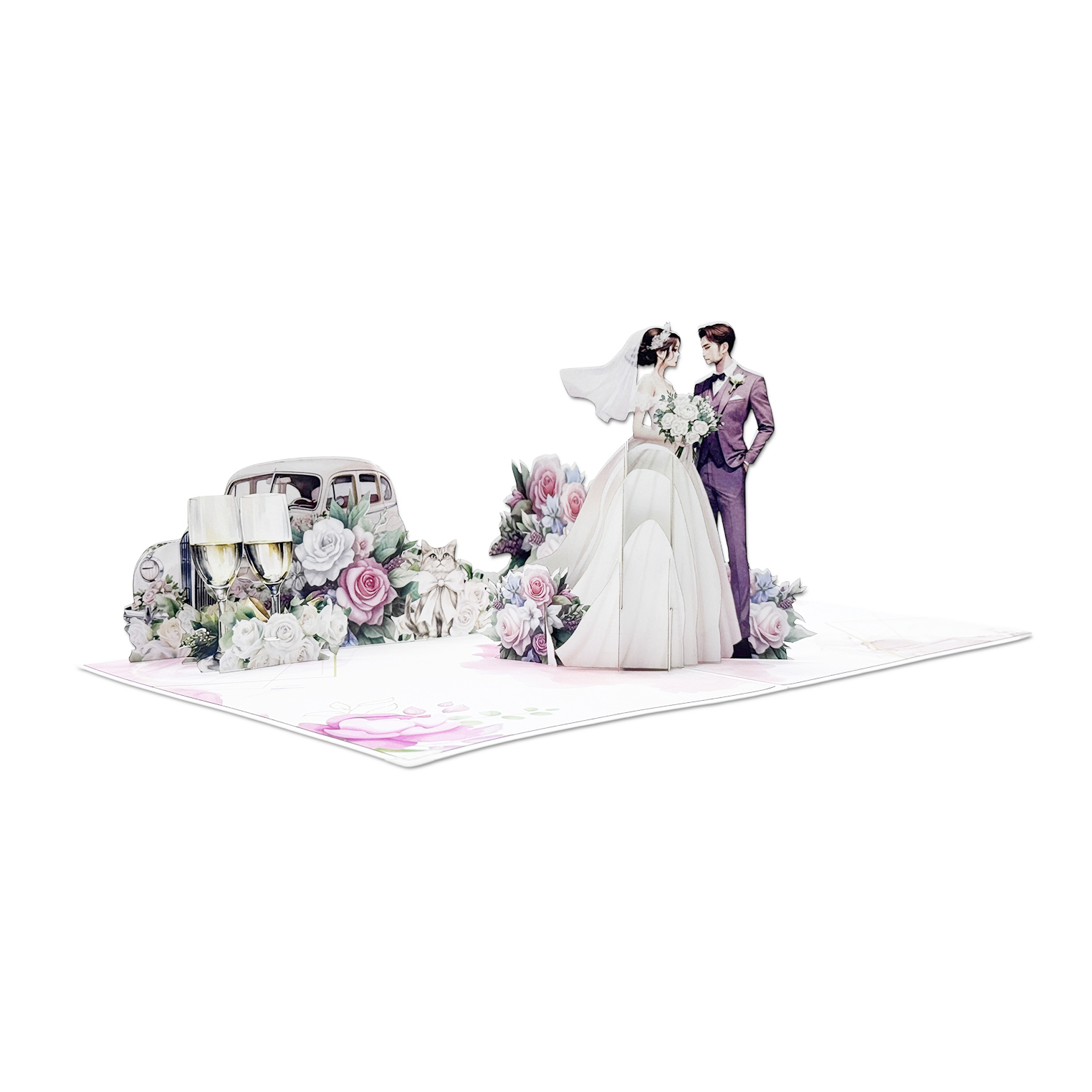 Wedding Couple Pop-up Card